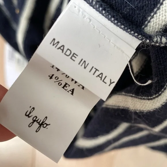 Il Gufo navy soft knit dress Italy